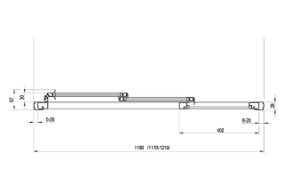 Душевая дверь Ravak Supernova ASDP3-120 00VG0102Z1 Transparent профиль белый
